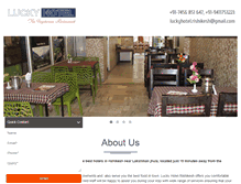 Tablet Screenshot of luckyhotel.co.in
